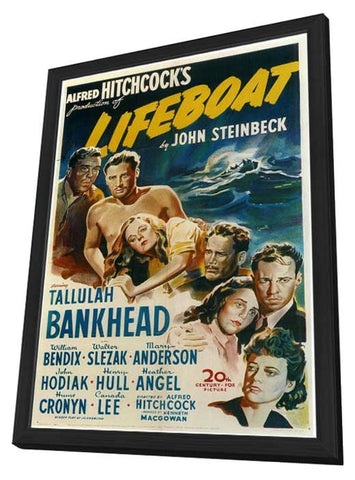 Lifeboat 11 x 17 Movie Poster - Style A - in Deluxe Wood Frame