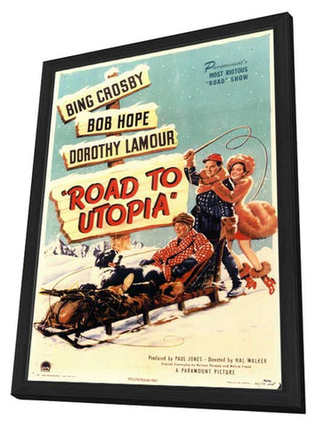 Road To Utopia 11 x 17 Movie Poster - Style A - in Deluxe Aluminum Frame