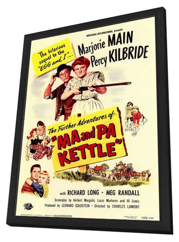 Ma & Pa Kettle 11 x 17 Movie Poster - Style A - in Deluxe Aluminum Frame
