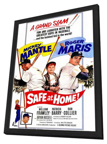 Safe At Home 11 x 17 Movie Poster - Style A - in Deluxe Aluminum Frame