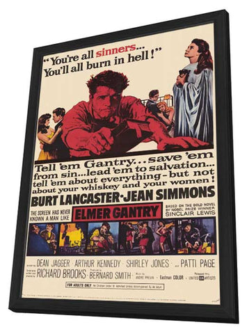 Elmer Gantry 11 x 17 Movie Poster - Style A - in Deluxe Aluminum Frame