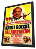 Knute Rockne All American 11 x 17 Movie Poster - Style A - in Deluxe Aluminum Frame