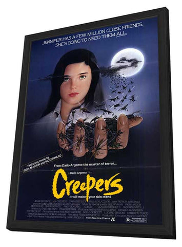 Creepers 11 x 17 Movie Poster - Style A - in Deluxe Aluminum Frame