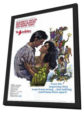 The Sandpiper 11 x 17 Movie Poster - Style A - in Deluxe Aluminum Frame