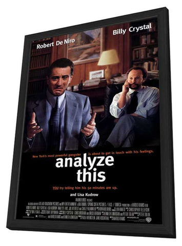 Analyze This 11 x 17 Movie Poster - Style A - in Deluxe Aluminum Frame