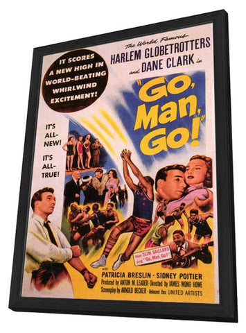 Go, Man, Go 11 x 17 Movie Poster - Style B - in Deluxe Aluminum Frame