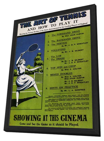 The Art of Tennis and How to Play It 11 x 17 Poster - Foreign - Style A - in Deluxe Aluminum Frame