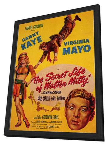 The Secret Life of Walter Mitty 11 x 17 Movie Poster - Style A - in Deluxe Aluminum Frame