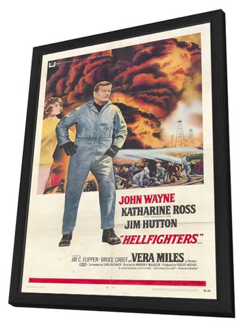 Hellfighters 11 x 17 Movie Poster - Style A - in Deluxe Aluminum Frame