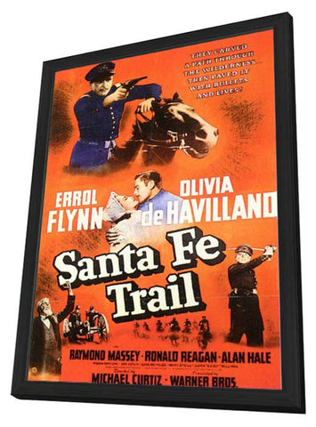 Santa Fe Trail 11 x 17 Movie Poster - Style A - in Deluxe Aluminum Frame