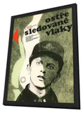 Closely Watched Trains 11 x 17 Movie Poster - Czchecoslovakian Style A - in Deluxe Wood Frame