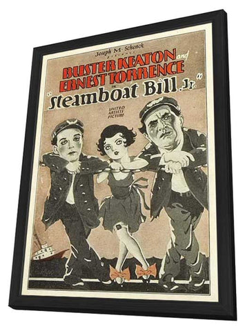 Steamboat Bill, Jr. 11 x 17 Movie Poster - Style B - in Deluxe Wood Frame