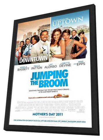 Jumping the Broom 11 x 17 Movie Poster - Style B - in Deluxe Aluminum Frame