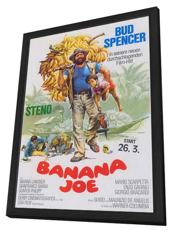 Banana Joe 11 x 17 Movie Poster - German Style A - in Deluxe Wood Frame