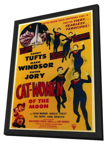 Cat Women of the Moon 11 x 17 Movie Poster - Style A - in Deluxe Aluminum Frame