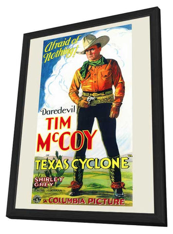 Texas Cyclone 11 x 17 Movie Poster - Style A - in Deluxe Aluminum Frame