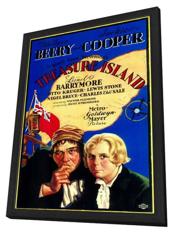 Treasure Island 11 x 17 Movie Poster - Style A - in Deluxe Wood Frame