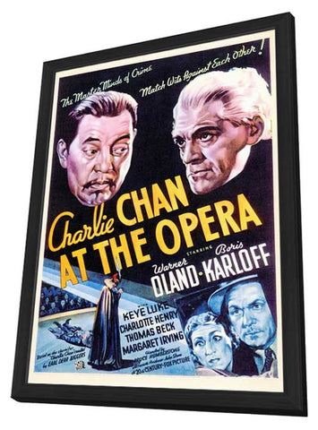 Charlie Chan at the Opera 11 x 17 Movie Poster - Style A - in Deluxe Aluminum Frame