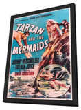 Tarzan and the Mermaids 11 x 17 Movie Poster - Style A - in Deluxe Aluminum Frame