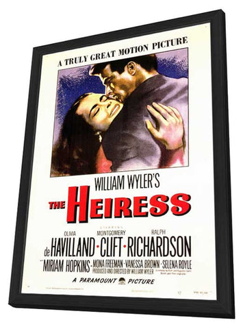 The Heiress 11 x 17 Movie Poster - Style A - in Deluxe Aluminum Frame
