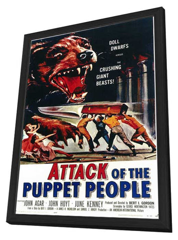 Attack of the Puppet People 11 x 17 Movie Poster - Style A - in Deluxe Aluminum Frame