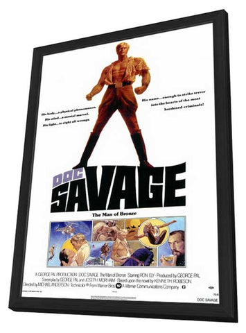 Doc Savage 11 x 17 Movie Poster - Style A - in Deluxe Aluminum Frame