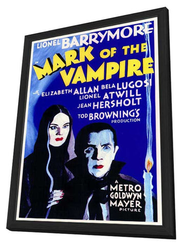 Mark of the Vampire 11 x 17 Movie Poster - Style A - in Deluxe Wood Frame