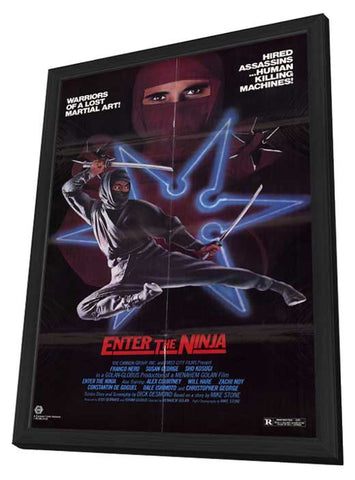 Enter the Ninja 11 x 17 Movie Poster - Style A - in Deluxe Aluminum Frame