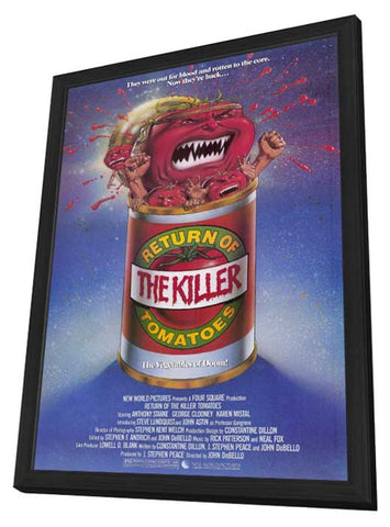 Return of the Killer Tomatoes 11 x 17 Movie Poster - Style A - in Deluxe Wood Frame