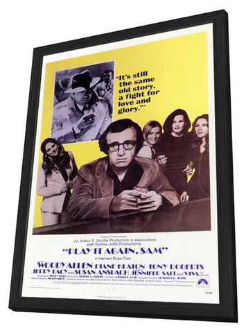 Play It Again Sam 11 x 17 Movie Poster - Style A - in Deluxe Wood Frame