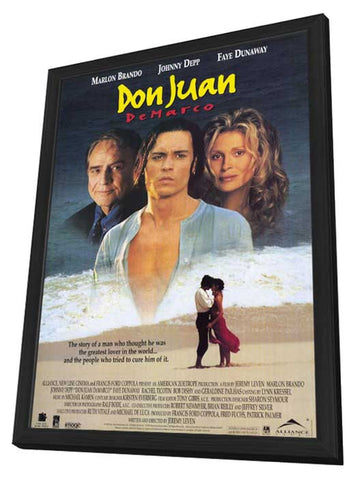 Don Juan De Marco 11 x 17 Movie Poster - Style B - in Deluxe Aluminum Frame