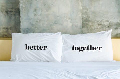 Better Together - Black Set of 2 Pillow Case by OBC 20 X 30