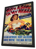 With a Song in My Heart 11 x 17 Movie Poster - Style A - in Deluxe Wood Frame