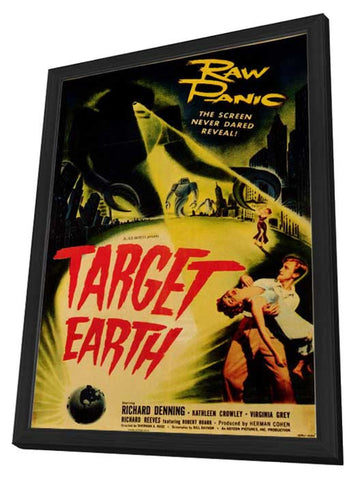Target Earth 11 x 17 Movie Poster - Style A - in Deluxe Aluminum Frame