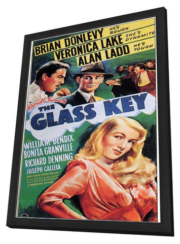 Glass Key 11 x 17 Movie Poster - Style A - in Deluxe Wood Frame