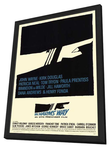 In Harms Way 11 x 17 Movie Poster - Style A - in Deluxe Aluminum Frame