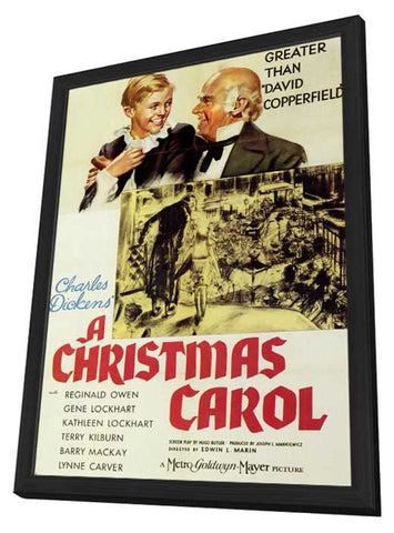 A Christmas Carol 11 x 17 Movie Poster - Style A - in Deluxe Aluminum Frame