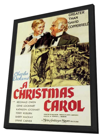 A Christmas Carol 11 x 17 Movie Poster - Style A - in Deluxe Wood Frame