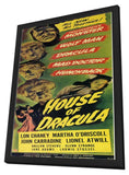 House of Dracula 11 x 17 Movie Poster - Style B - in Deluxe Wood Frame