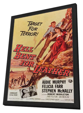 Hell Bent for Leather 11 x 17 Movie Poster - Style A - in Deluxe Wood Frame