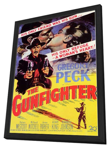 The Gunfighter 11 x 17 Movie Poster - Style A - in Deluxe Aluminum Frame