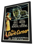 The Dark Corner 11 x 17 Movie Poster - Style A - in Deluxe Wood Frame