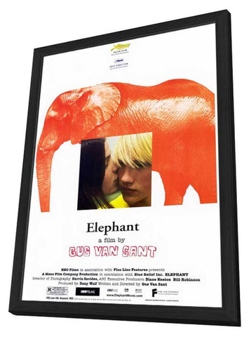 Elephant 11 x 17 Movie Poster - Style A - in Deluxe Wood Frame