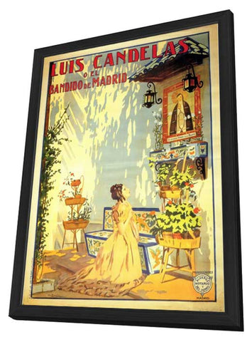 Luis Candelas O El Bandido de Madrid 11 x 17 Movie Poster - Spanish Style A - in Deluxe Aluminum Frame