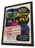 Return of the Fly 11 x 17 Movie Poster - Style C - in Deluxe Wood Frame
