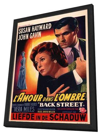 Back Street 11 x 17 Movie Poster - Belgian Style A - in Deluxe Aluminum Frame