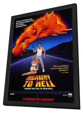 Highway to Hell 11 x 17 Movie Poster - Style A - in Deluxe Aluminum Frame