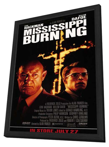 Mississippi Burning 11 x 17 Movie Poster - Style A - in Deluxe Aluminum Frame