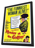 Murder at the Gallop 11 x 17 Movie Poster - Style A - in Deluxe Aluminum Frame