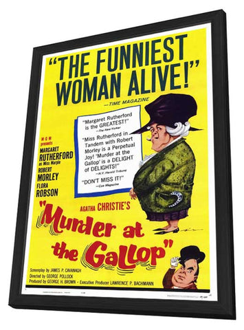 Murder at the Gallop 11 x 17 Movie Poster - Style A - in Deluxe Aluminum Frame